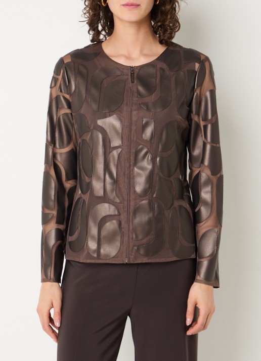 Joseph Ribkoff Jack met leren details