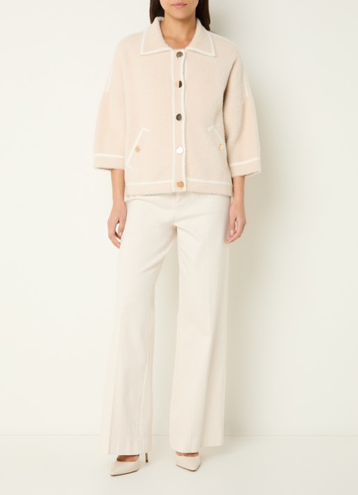 Joseph Ribkoff Jack met steekzakken - voorkant 4 beige