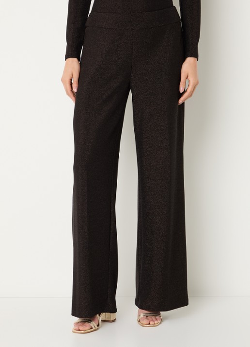 Joseph Ribkoff Low waist loose fit broek met lurex