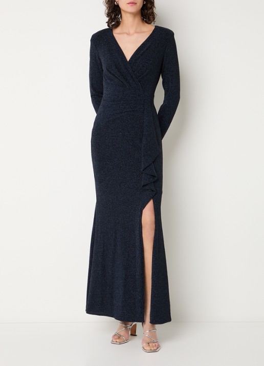 Joseph Ribkoff Maxi jurk met split en V-hals