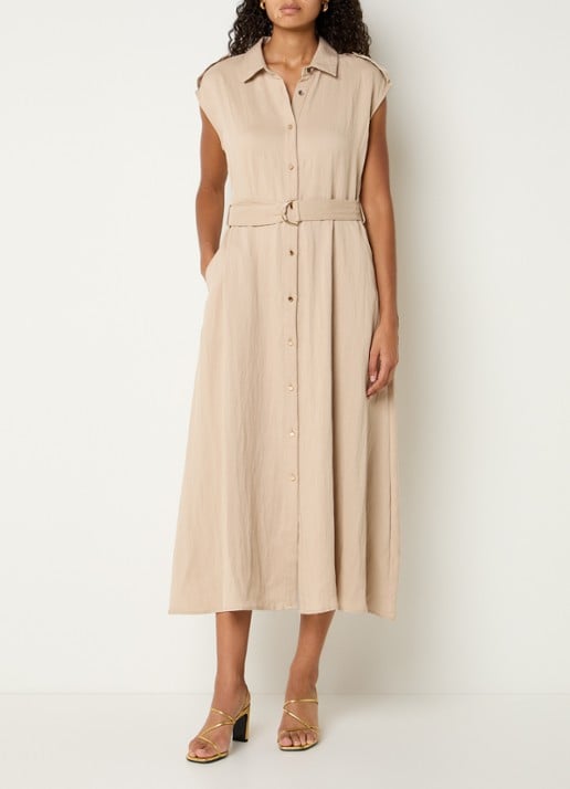 Joseph Ribkoff Midi blousejurk met kraag en ceintuur