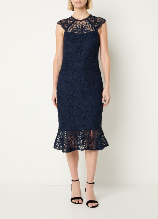Joseph Ribkoff Midi jurk met borduring