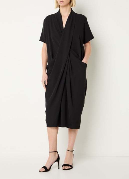 Joseph Ribkoff Midi tuniekjurk met plooidetail