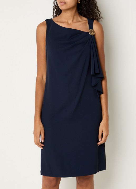 Joseph Ribkoff Mini jurk met asymmetrische hals