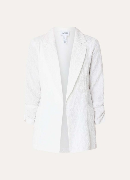 Joseph Ribkoff Oversized blazer met structuur - voorkant 2 wit