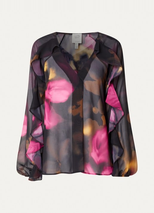 Joseph Ribkoff Top met print - voorkant 2 zwart