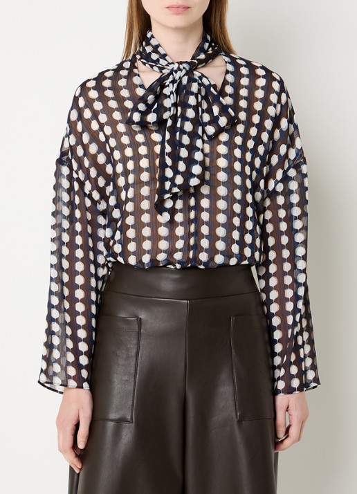 Joseph Ribkoff Tuniek met print en strikkraag
