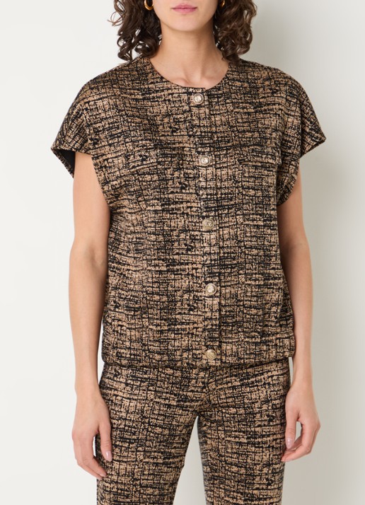 Joseph Ribkoff Vets met print en ronde hals