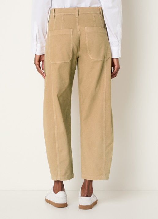 Josephine & Co Basile high waist balloon fit broek met steekzakken - achterkant 4 camel