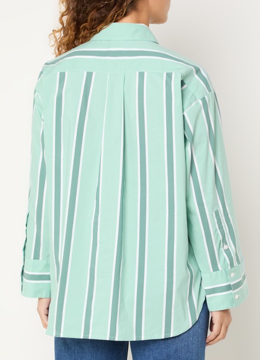 Josephine & Co Bastian blouse met streepprint - achterkant 4 mint