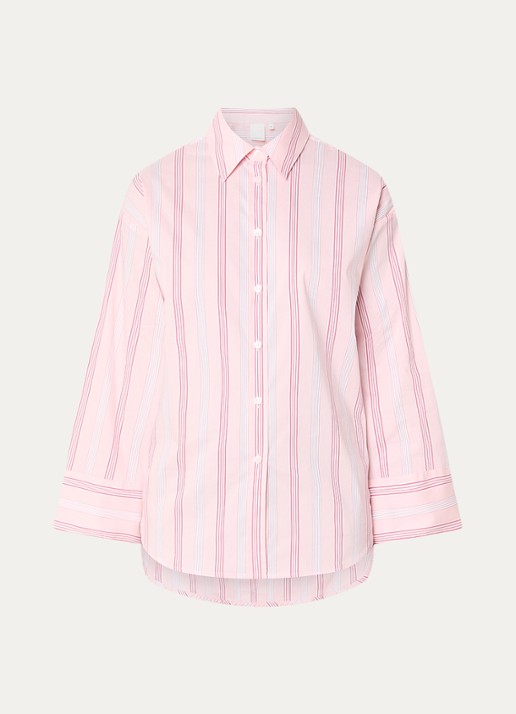 Josephine & Co Bastian blouse met streepprint - voorkant lichtroze