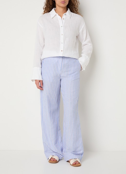 Josephine & Co Bazil blouse van linnen - voorkant 3 wit