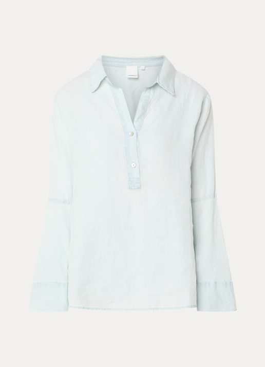 Josephine & Co Belou tuniek van chambray - voorkant lichtblauw