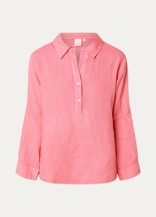 Josephine & Co Belou tuniek van linnen - voorkant roze