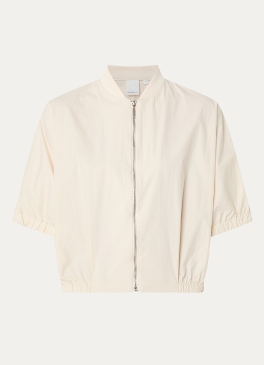 Josephine & Co Benedict cropped jack met vleermuismouw - voorkant zand