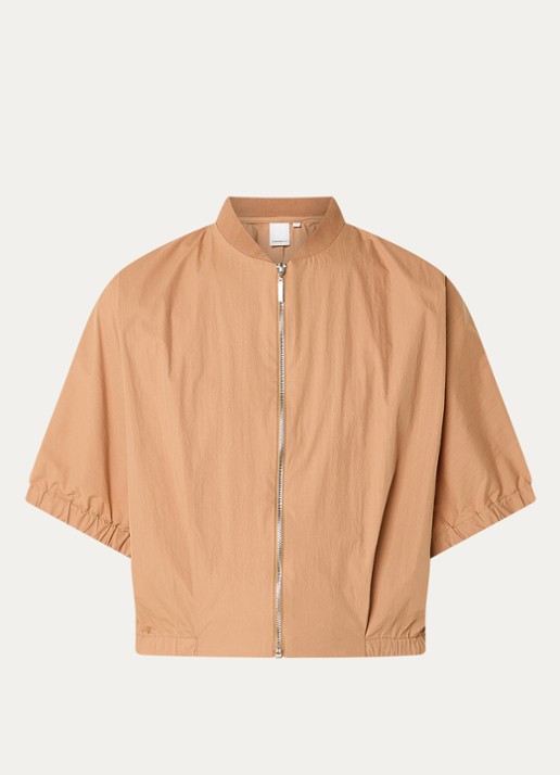 Josephine & Co Benedict cropped jack met vleermuismouw - voorkant 3 cognac