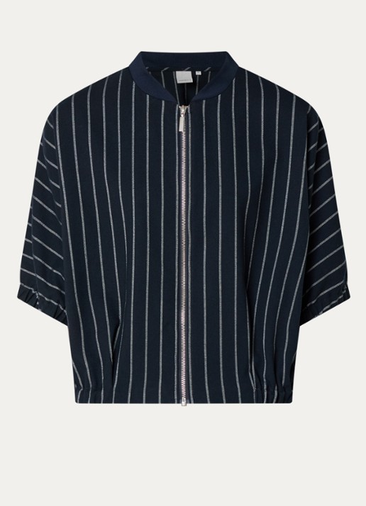 Josephine & Co Benedict jack met streepprint - voorkant 3 donkerblauw