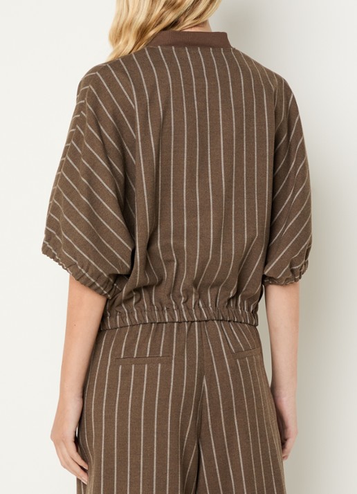 Josephine & Co Benedict jack met streepprint - achterkant bruin