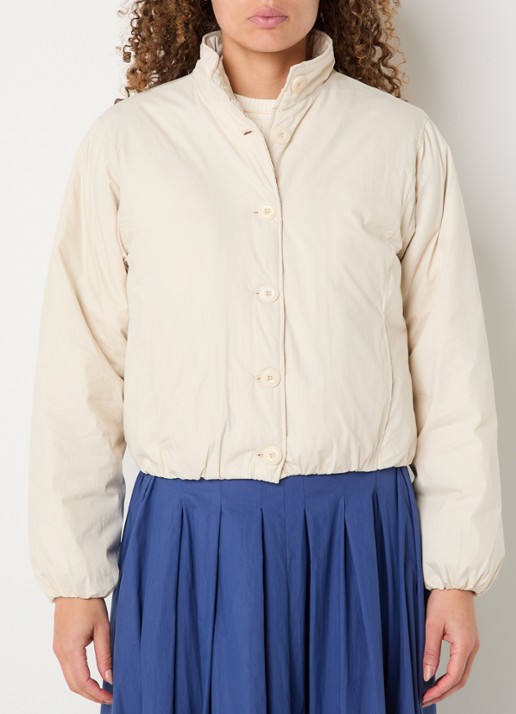 Josephine & Co Bente gewatteerd cropped jack met steekzakken