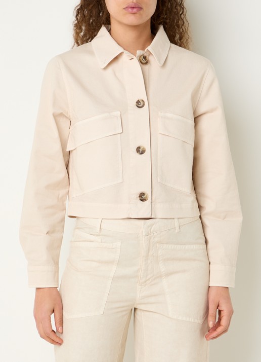 Josephine & Co Bibi cropped overshirt met borstzakken