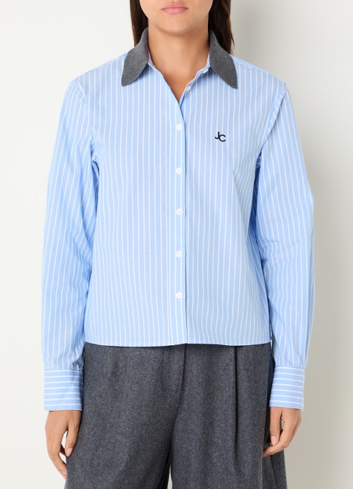 Josephine & Co Bink blouse met ruitdessin