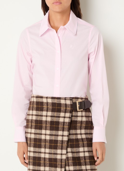 Josephine & Co Blouse met logoborduring - detail 3 lichtroze