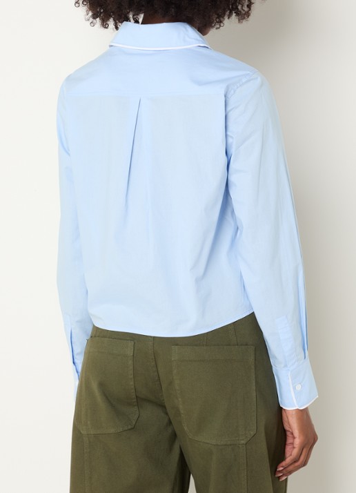 Josephine & Co Blouse met logoborduring - achterkant lichtblauw