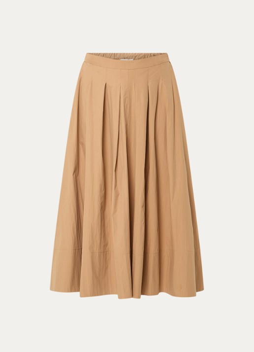 Josephine & Co Blume midi A-lijn rok  - voorkant 3 cognac