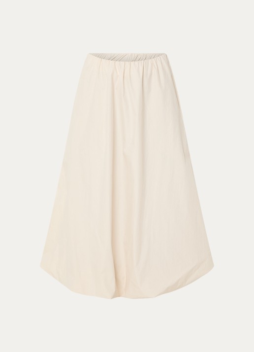Josephine & Co Bonnie midi rok met steekzakken - voorkant 2 beige
