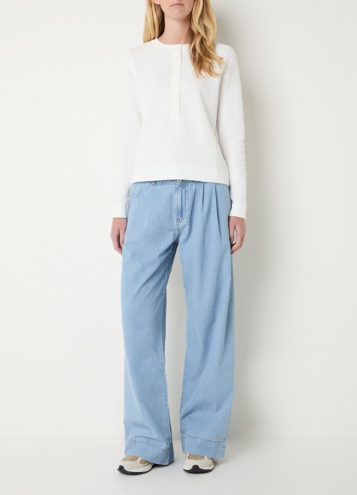 Josephine & Co Boyd longsleeve met structuur - voorkant 4 wit