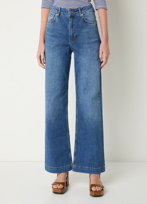 Josephine & Co Bram high waist flared jeans met medium wassing