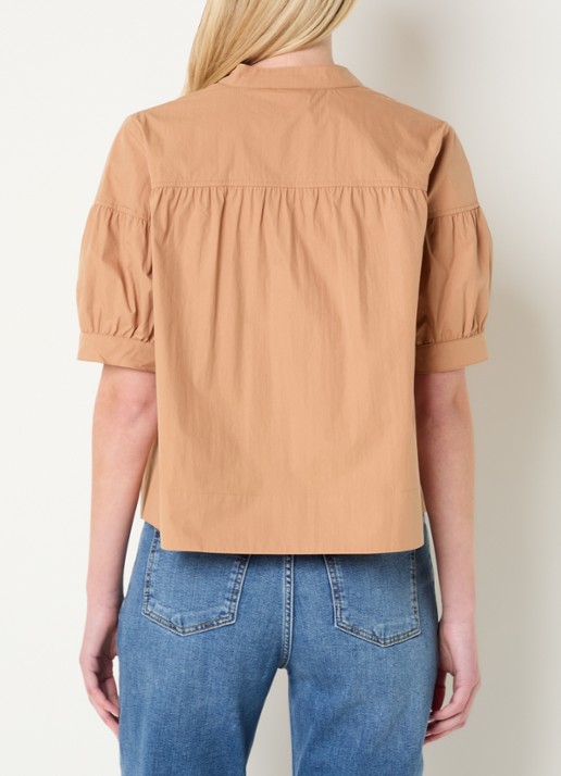 Josephine & Co Bregje tuniek met plooidetail - achterkant 3 beige