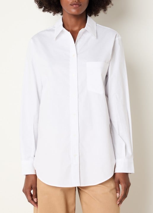 Josephine & Co Casa blouse met borstzak - detail 3 wit
