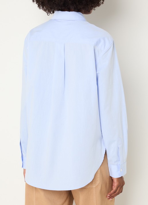 Josephine & Co Casa blouse met borstzak - achterkant 2 lichtblauw