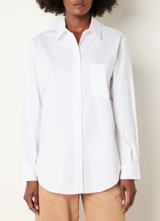 Josephine & Co Cass blouse met borstzak - detail 4 wit