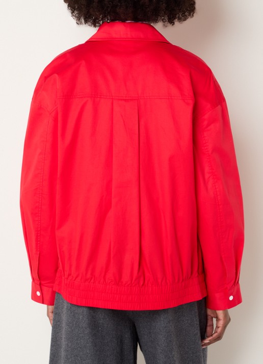 Josephine & Co Cleo overshirt met steekzakken - achterkant 2 rood