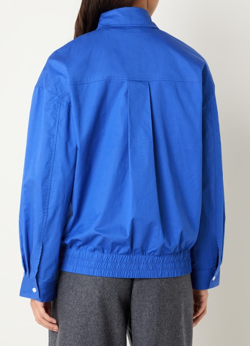 Josephine & Co Cleo overshirt met steekzakken - achterkant 2 blauw