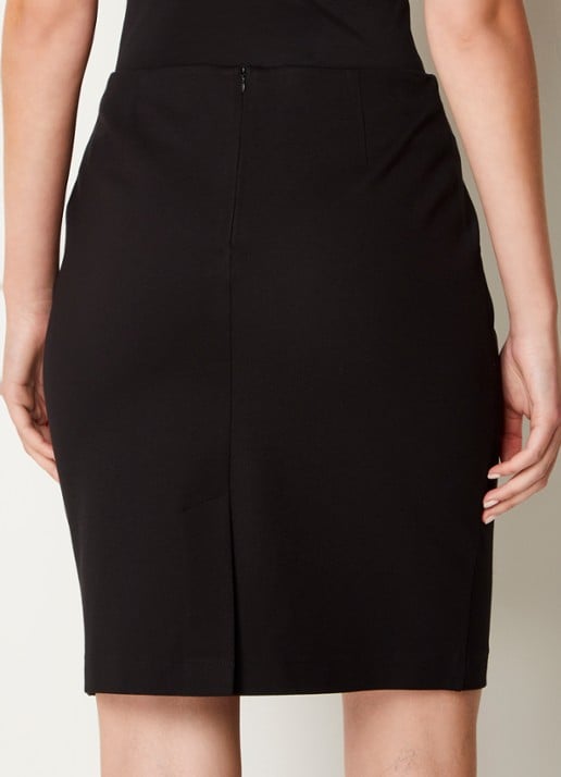 Josephine & Co Pip mini kokerrok van jersey - achterkant 2 zwart
