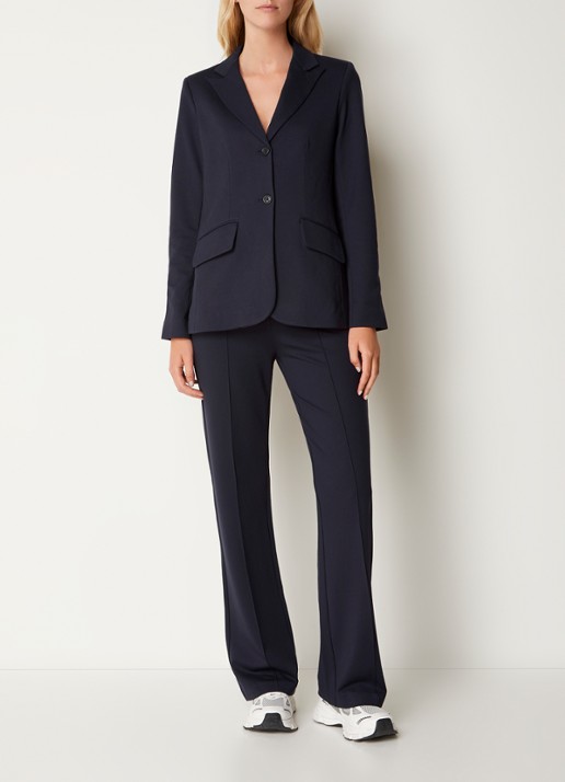 Josephine & Co Puck blazer van jersey met klepzakken - voorkant 4 donkerblauw