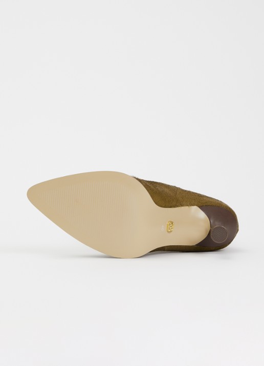 JOSH V Aurelia enkellaars van leer  - detail 6 donkerkhaki