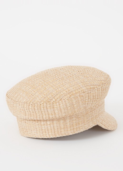 JOSH V Baker Boy pet van raffia - detail beige