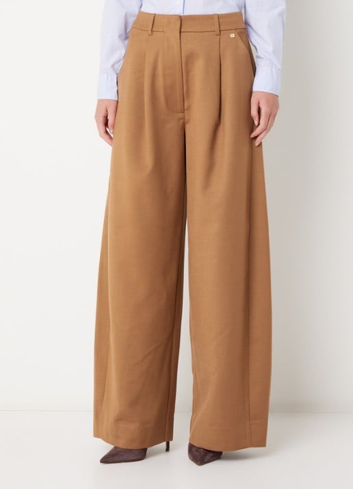 JOSH V Kyle high waist balloon fit pantalon met steekzakken