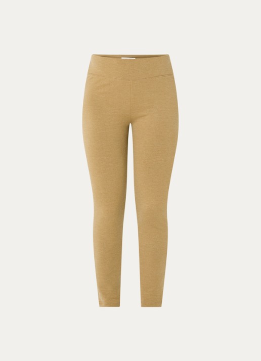 JOSH V Merrit high waist slim fit legging  - voorkant 2 khaki