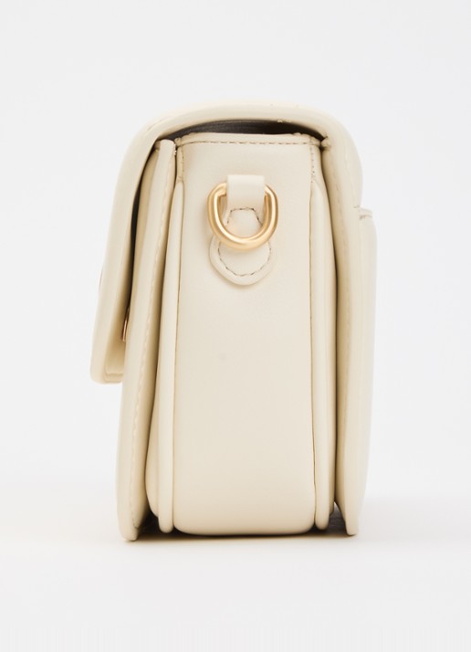 JOSH V Noe crossbodytas met logo - detail 2 creme