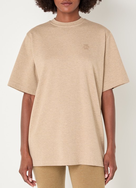 JOSH V Paxton T-shirt met logoborduring en met gemêleerd dessin