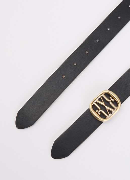 JOSH V Perri riem met logo - detail 2 zwart