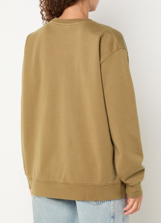 JOSH V Woodson sweater met print - achterkant 4 zand