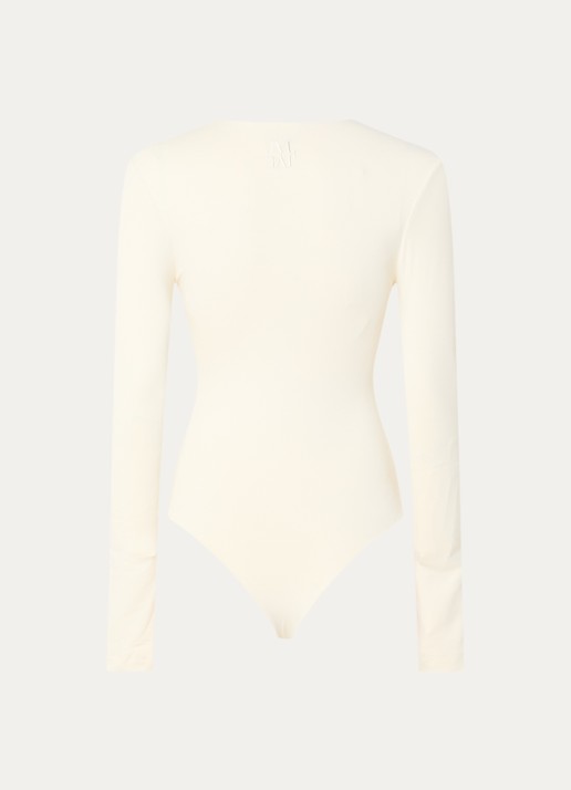 JOSH V Wyren body top met stretch - achterkant 4 gebroken wit