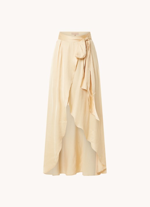 JOSH V Yamicia maxi wikkelrok  - voorkant 3 lichtgeel