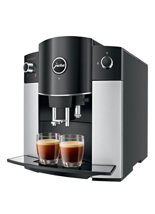 JURA D6 Platina koffiemachine - voorkant 4 grijs
